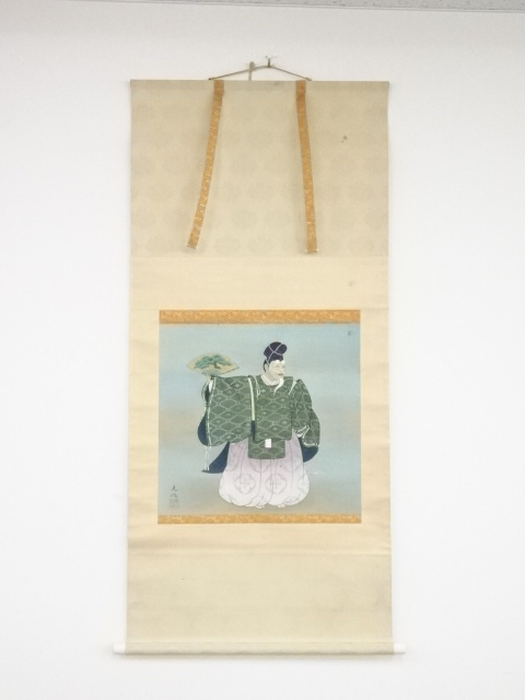 JAPANESE HANGING SCROLL / HAND PAINTED / OLD MAN